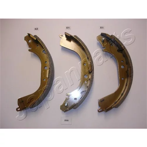 Sada brzdových čeľustí JAPANPARTS GF-205AF