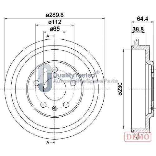 Brzdový bubon JAPANPARTS TA0911JM