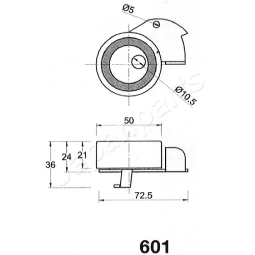 Napinák ozubeného remeňa BE-601 /Japanparts/ - obr. 1
