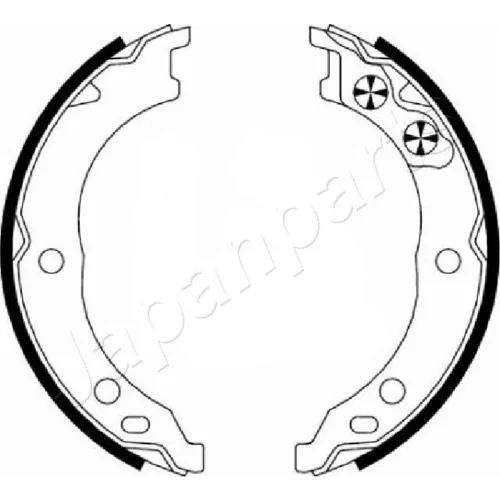 Sada brzdových čeľustí JAPANPARTS GF-0230AF