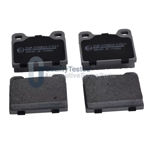 Sada brzdových platničiek kotúčovej brzdy JAPANPARTS PP0126JM