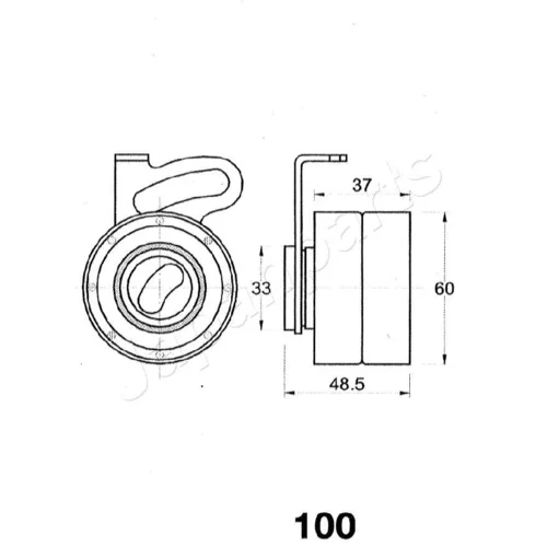 Napinák ozubeného remeňa BE-100 /Japanparts/ - obr. 1