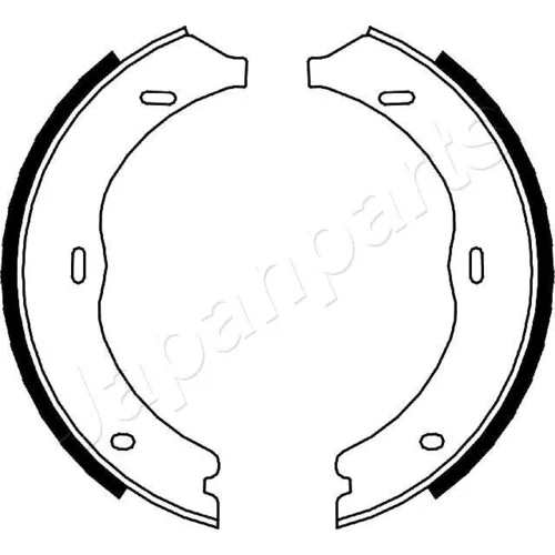 Sada brzdových čeľustí JAPANPARTS GF-0504AF