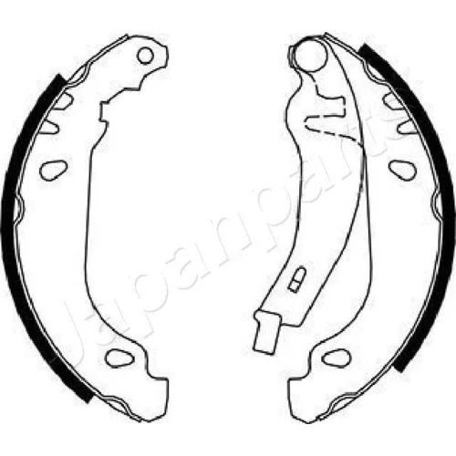 Sada brzdových čeľustí JAPANPARTS GF-0719AF