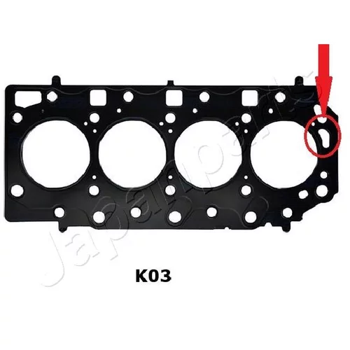 Tesnenie hlavy valcov GT-K03C /Japanparts/ - obr. 1