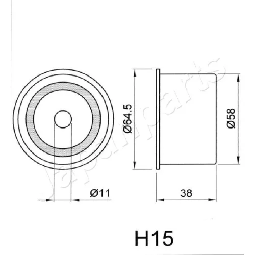 Napinák ozubeného remeňa BE-H15 /Japanparts/ - obr. 1