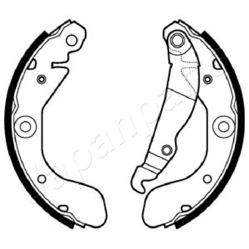 Sada brzdových čeľustí JAPANPARTS GF-W10AF
