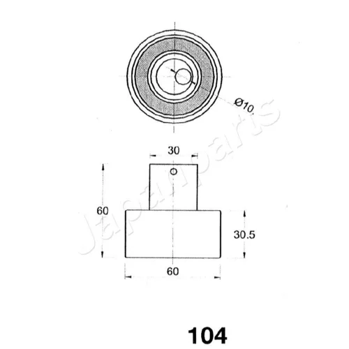 Napinák ozubeného remeňa BE-104 /Japanparts/ - obr. 1