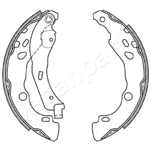 Sada brzdových čeľustí JAPANPARTS GF-0602AF