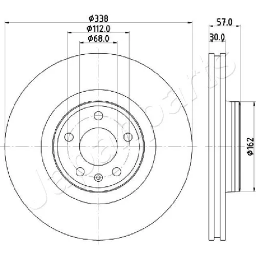 Brzdový kotúč DI-0920 /Japanparts/