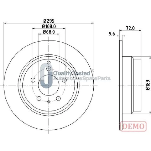 Brzdový kotúč JAPANPARTS DP0319JM