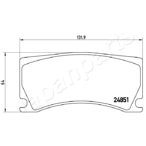Sada brzdových platničiek kotúčovej brzdy PA-0656AF /Japanparts/ - obr. 1