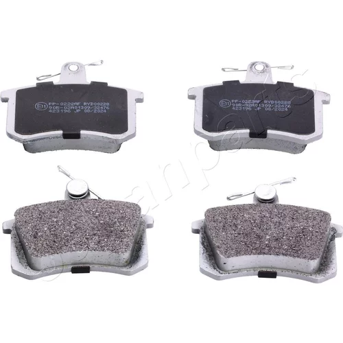 Sada brzdových platničiek kotúčovej brzdy JAPANPARTS PP-0222AF