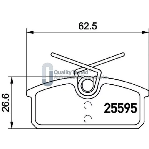 Sada brzdových platničiek kotúčovej brzdy JAPANPARTS PP0705JM