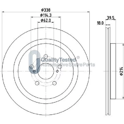 Brzdový kotúč DP267JM /Japanparts/ - obr. 1