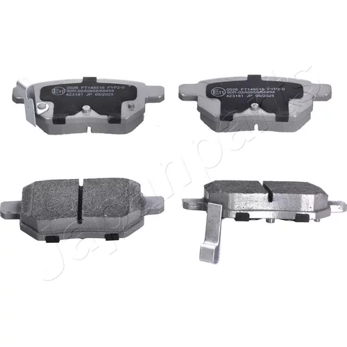 Sada brzdových platničiek kotúčovej brzdy JAPANPARTS PP-0026AF