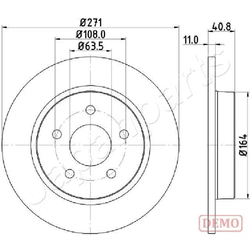 Brzdový kotúč JAPANPARTS DP-0305C