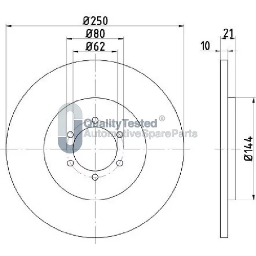Brzdový kotúč JAPANPARTS DP0234JM