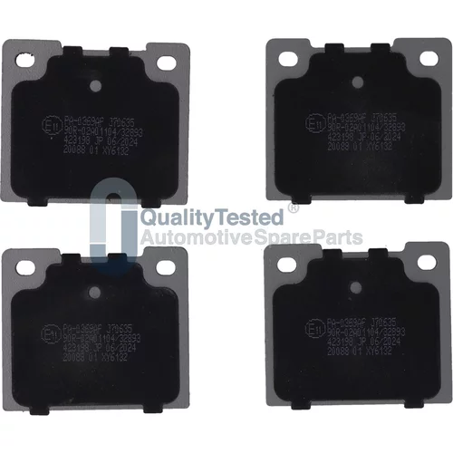 Sada brzdových platničiek kotúčovej brzdy JAPANPARTS PA0369JM