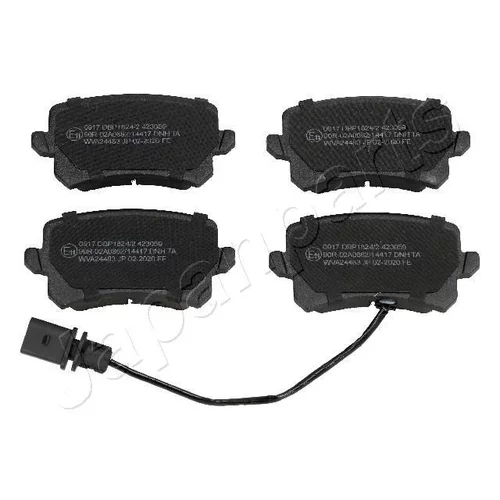 Sada brzdových platničiek kotúčovej brzdy JAPANPARTS PP-0917AF