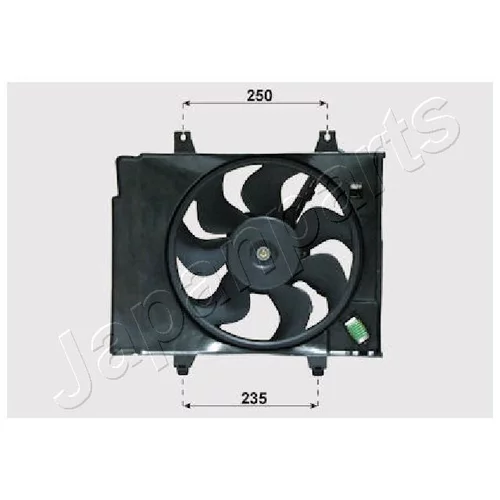 Ventilátor chladenia motora JAPANPARTS VNT332001