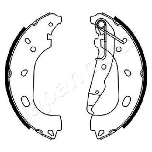 Sada brzdových čeľustí JAPANPARTS GF-0402AF