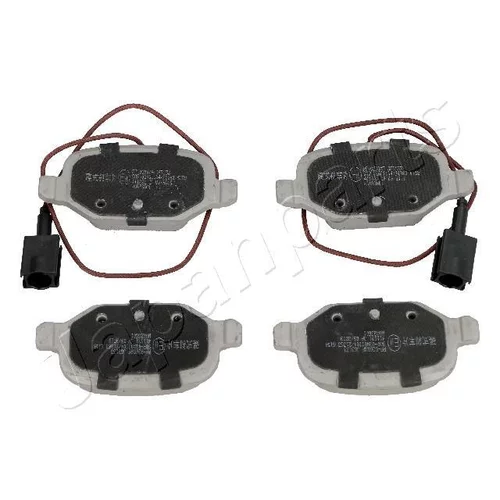 Sada brzdových platničiek kotúčovej brzdy JAPANPARTS PP-0200AF