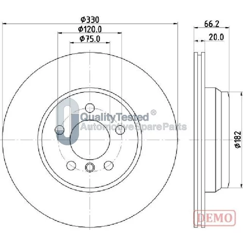 Brzdový kotúč JAPANPARTS DP0118JM