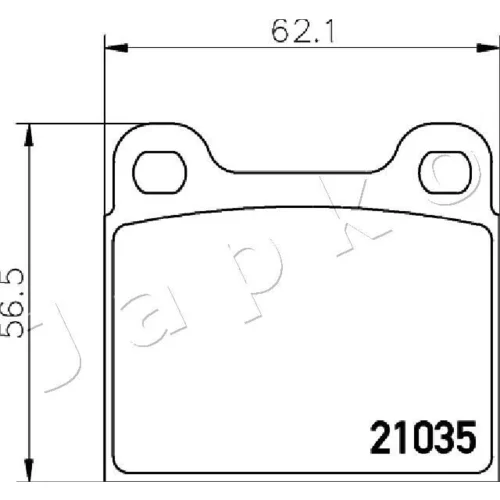 Sada brzdových platničiek kotúčovej brzdy 500330 /JAPKO/ - obr. 1