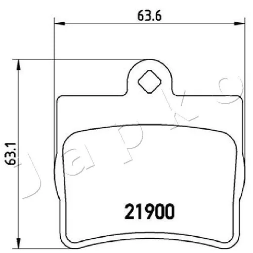 Sada brzdových platničiek kotúčovej brzdy 510503 /JAPKO/ - obr. 1