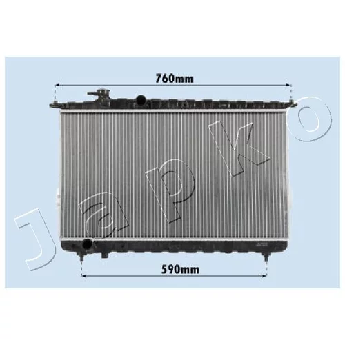 Chladič motora JAPKO RDA283095