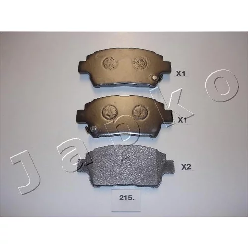Sada brzdových platničiek kotúčovej brzdy JAPKO 50215