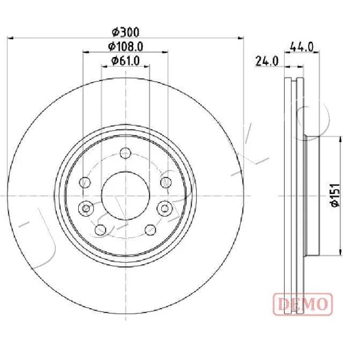 Brzdový kotúč JAPKO 600706C