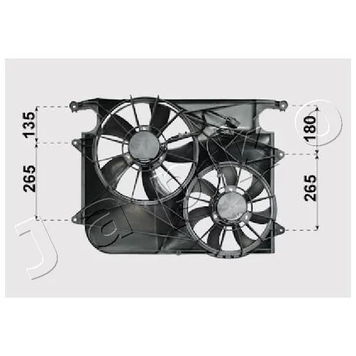 Ventilátor chladenia motora JAPKO VNT312011