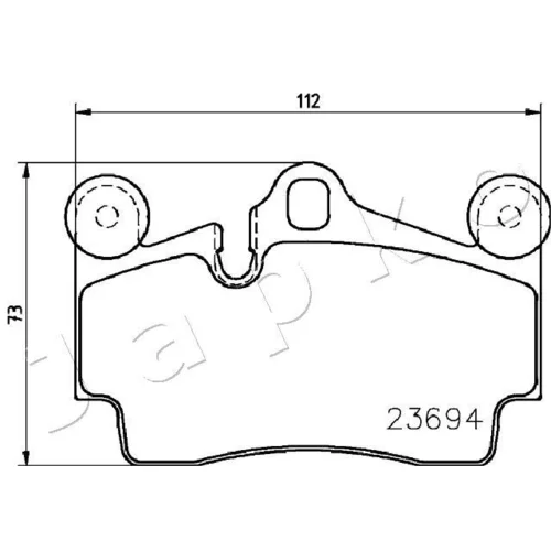 Sada brzdových platničiek kotúčovej brzdy 510918 /JAPKO/ - obr. 1