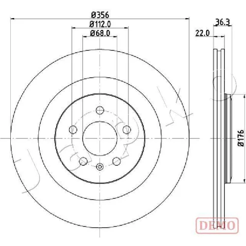 Brzdový kotúč JAPKO 610917C