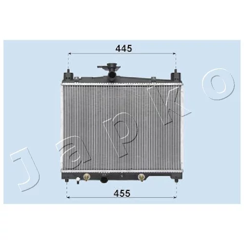 Chladič motora JAPKO RDA153014
