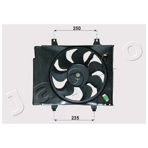 Ventilátor chladenia motora JAPKO VNT332001