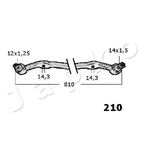 Spojovacia tyč riadenia 27210 /JAPKO/ - obr. 1