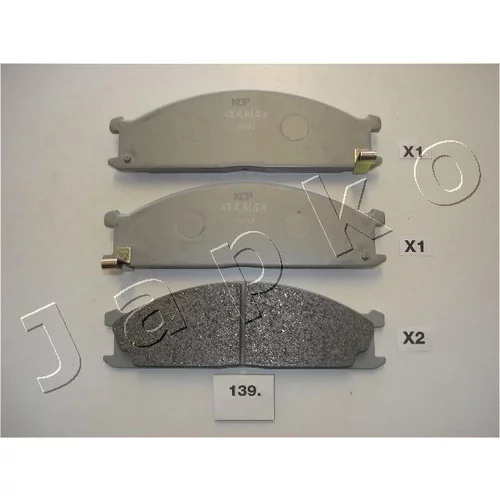 Sada brzdových platničiek kotúčovej brzdy JAPKO 50139