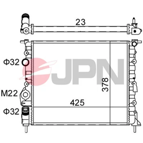 Chladič motora 60C9043-JPN - obr. 1