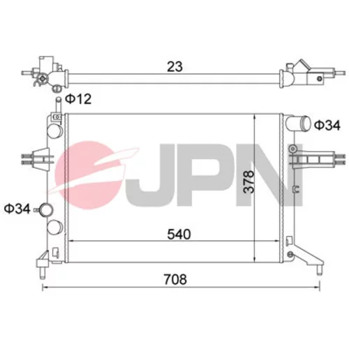Chladič motora JPN 60C9032-JPN