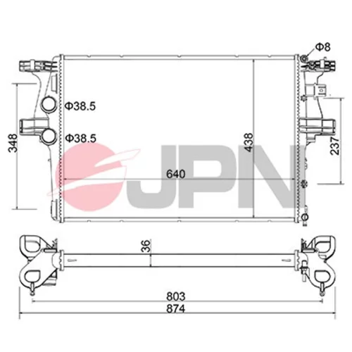 Chladič motora JPN 60C9024-JPN