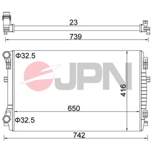 Chladič motora 60C9069-JPN - obr. 1
