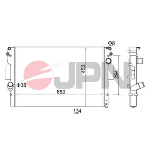 Chladič motora 60C9022-JPN - obr. 1