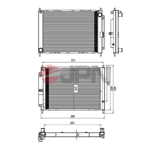 Chladič motora 60C9048-JPN - obr. 1