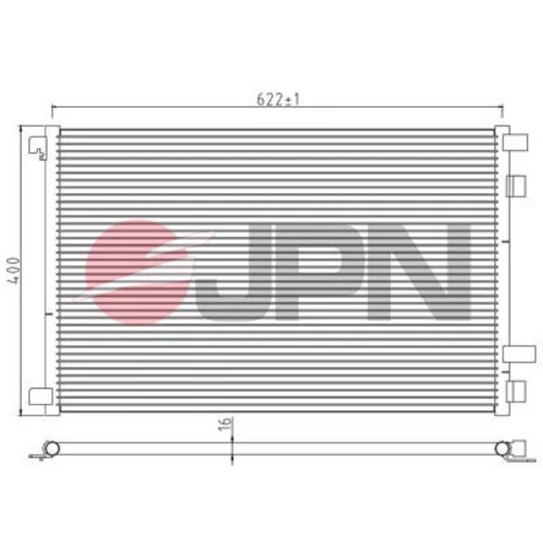 Kondenzátor klimatizácie 60C9125-JPN - obr. 1