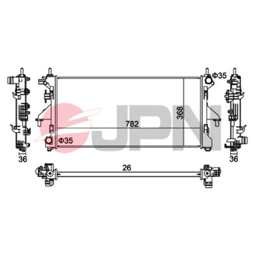 Chladič motora JPN 60C9020-JPN