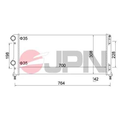 Chladič motora 60C9017-JPN - obr. 1