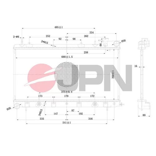 Chladič motora 60C9050-JPN - obr. 1